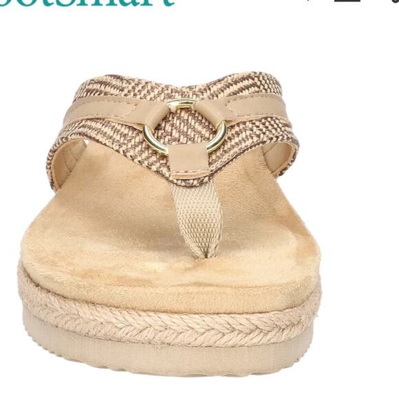 Easy Street Starling‎ Women's Comfortable Footbed Sandal Flip Flops Size 11 W - Picture 2 of 5